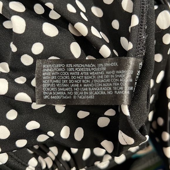 Smart & Sexy Swim Black & White Polka Dot Swim Top - Picture 8 of 8